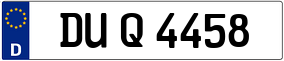 Truck License Plate